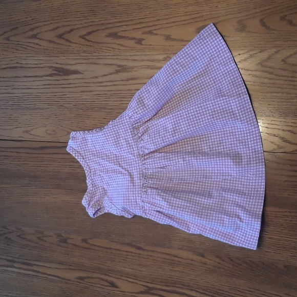 Size 12M Please Mum baby girls pink and white checked dress - Picture 9 of 10